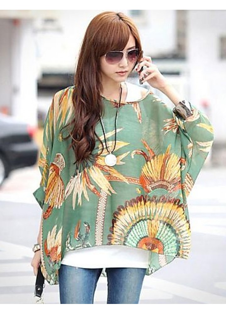 Women's Bohemian Print Blouse