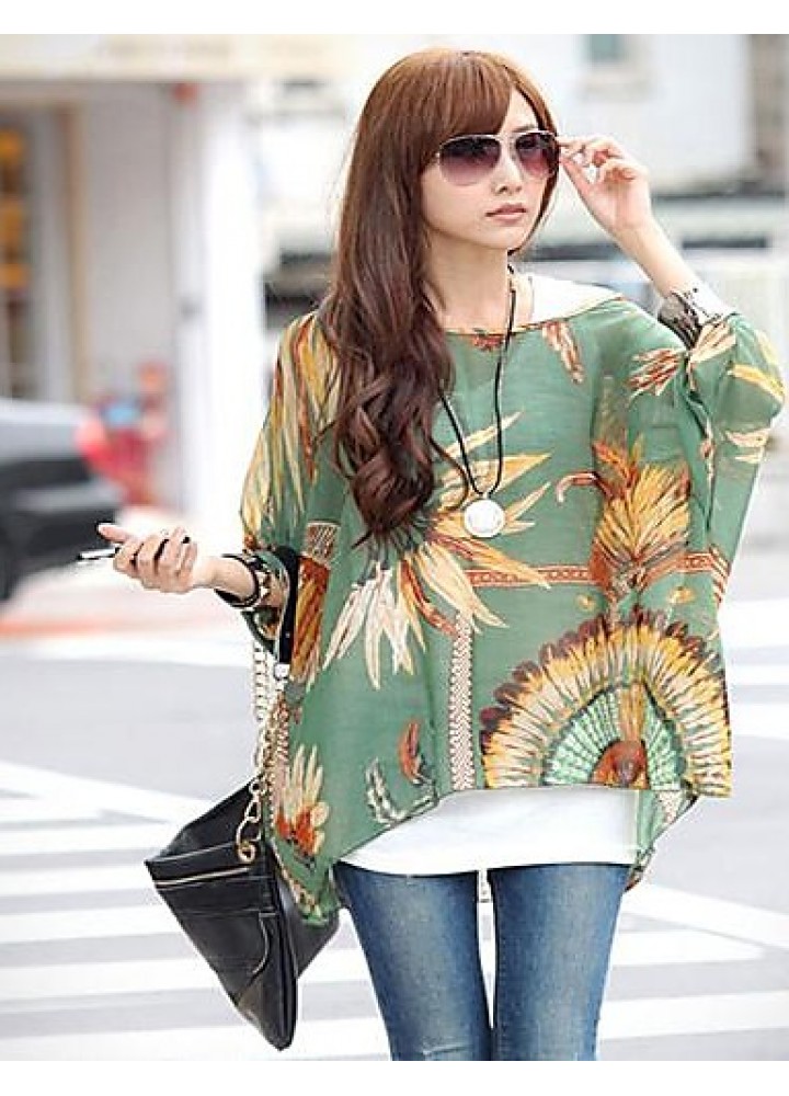 Women's Bohemian Print Blouse