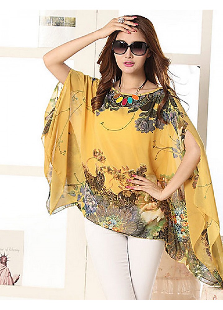 Women's Casual Micro Elastic Sleeveless Regular Blouse (Chiffon)