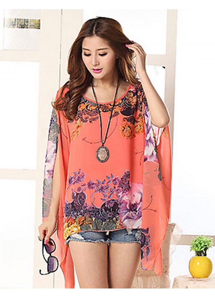 Women's Casual Micro Elastic Sleeveless Regular Blouse (Chiffon)