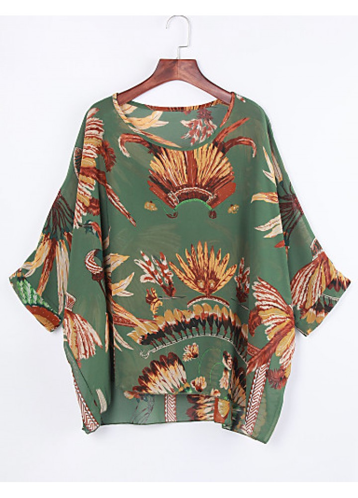 Women's Bohemian Print Blouse