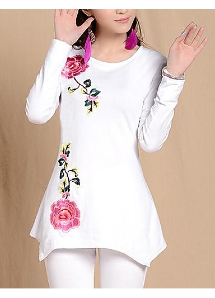 Women's Folk Style Long Sleeve Shirts