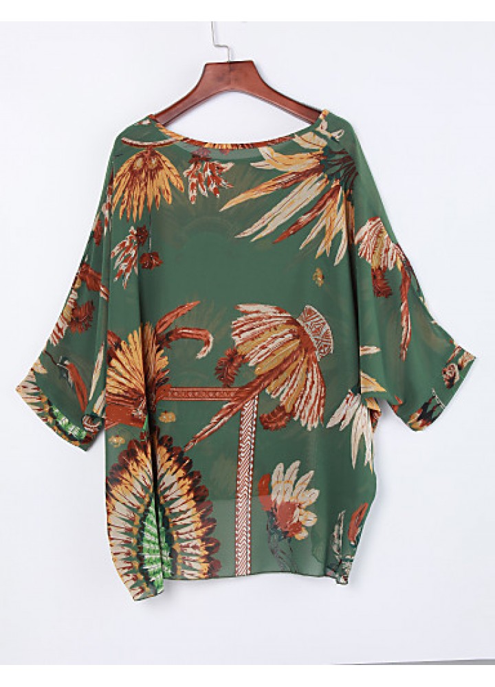 Women's Bohemian Print Blouse