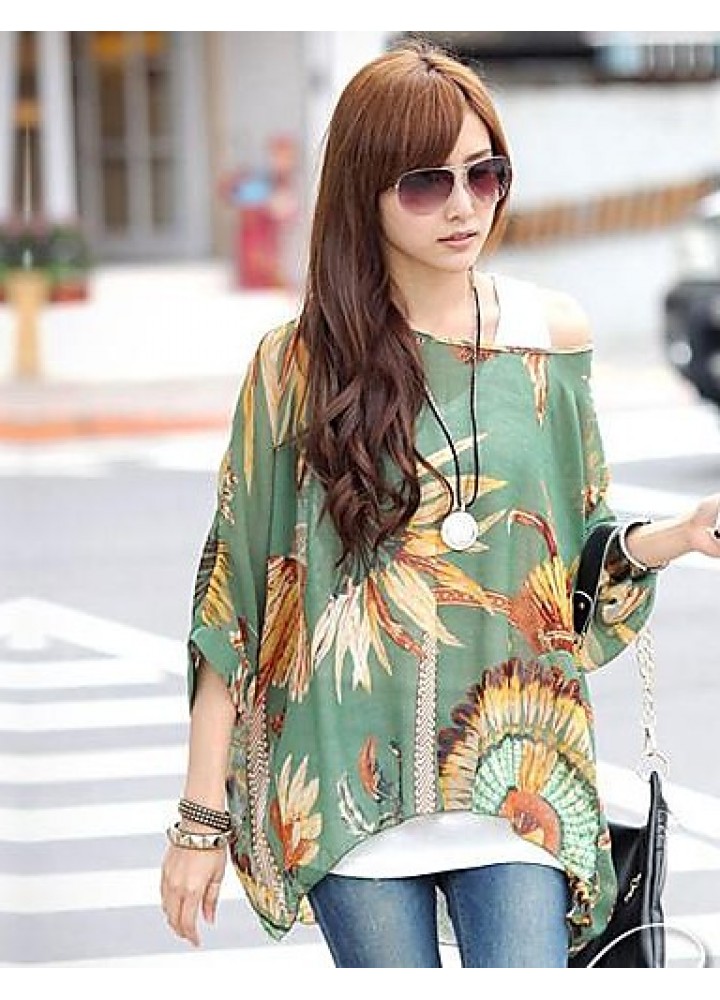 Women's Bohemian Print Blouse