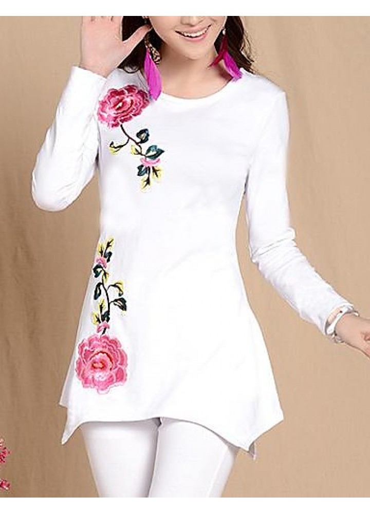 Women's Folk Style Long Sleeve Shirts