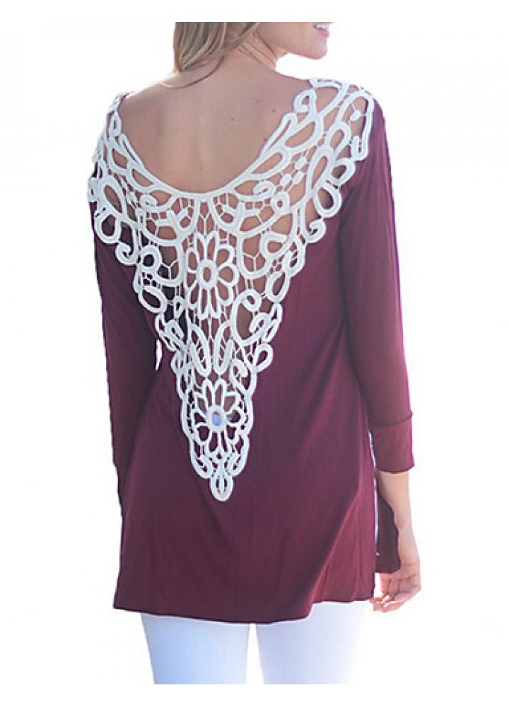 Europe Sexy Fashion Sleeveless T Shirt Chest Knot Knitting Stitching Lace Personality Long Vest